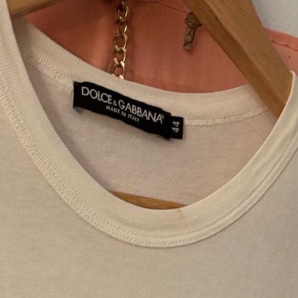 Vintage Dolce & Gabbana Martini Graphic Tee white womens size 44 M early 2000s - Picture 8 of 9
